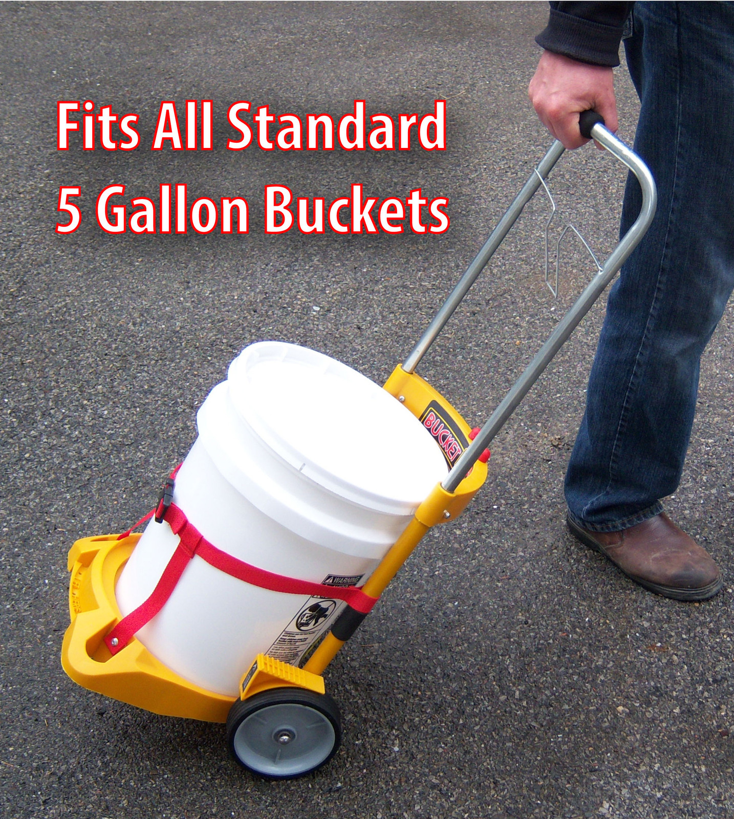 Bucket Buggy Rolling Cart, 5 - 7 Gallon Buckets, Paint, Tools (bucket not incl.) gallery