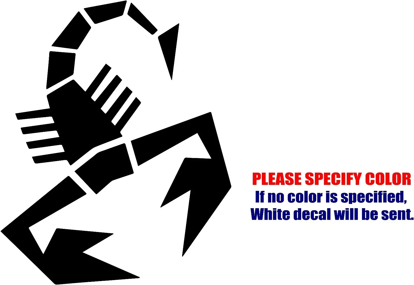 Fiat Abarth Scorpion Vinyl Decal Sticker Car Truck Window Bumper Various Sizes gallery