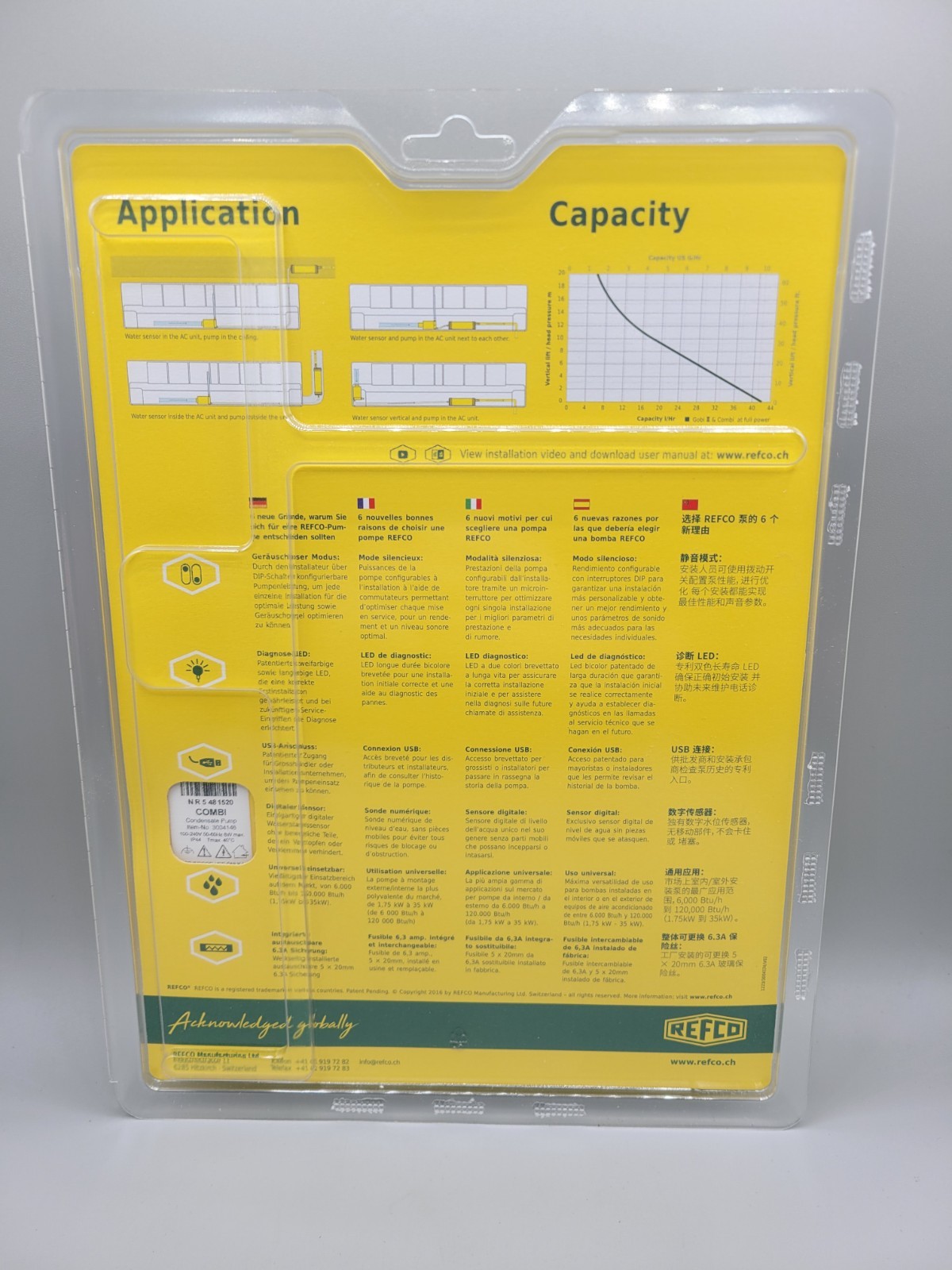 NEW Refco 3004146 Combi 11 GPH Universal Voltage Condensate Pump 120/240V gallery