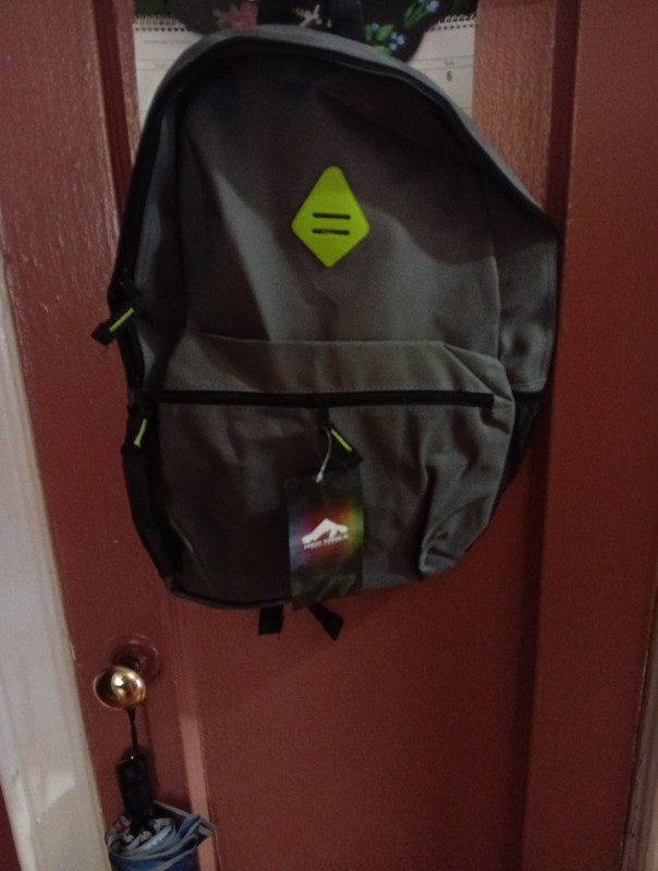 High Trails Equipment Backpack With Black Sip And Gray