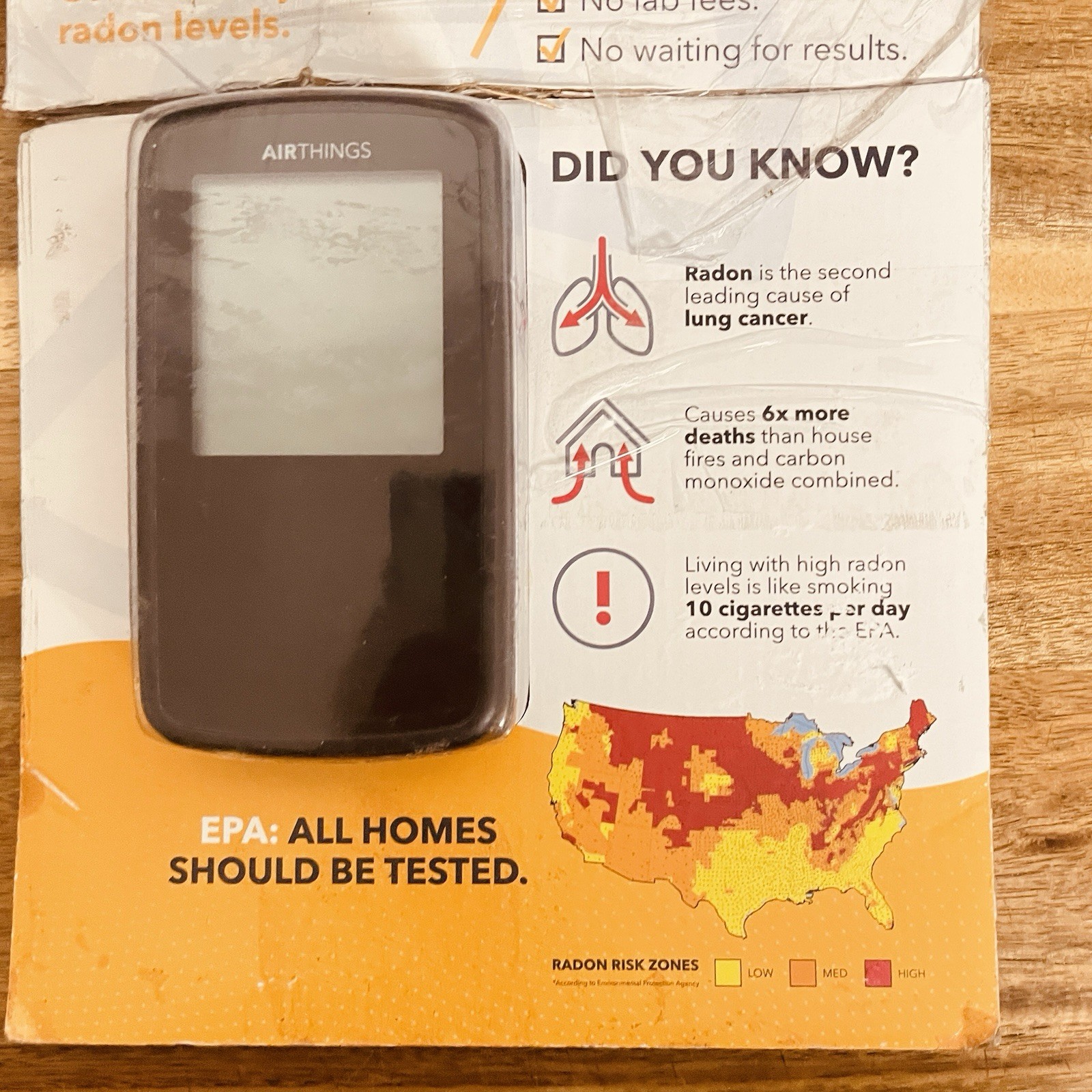 Digital Radon Detector Airthings 2350, Sealed *Ugly Box gallery