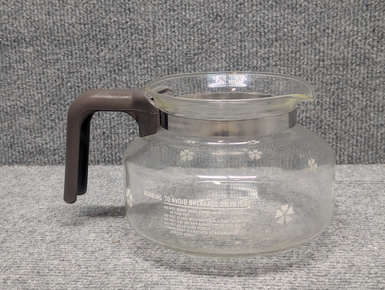 Vintage Mr Coffee Replacement Pot Carafe 10 - 5oz Cups Floral gallery