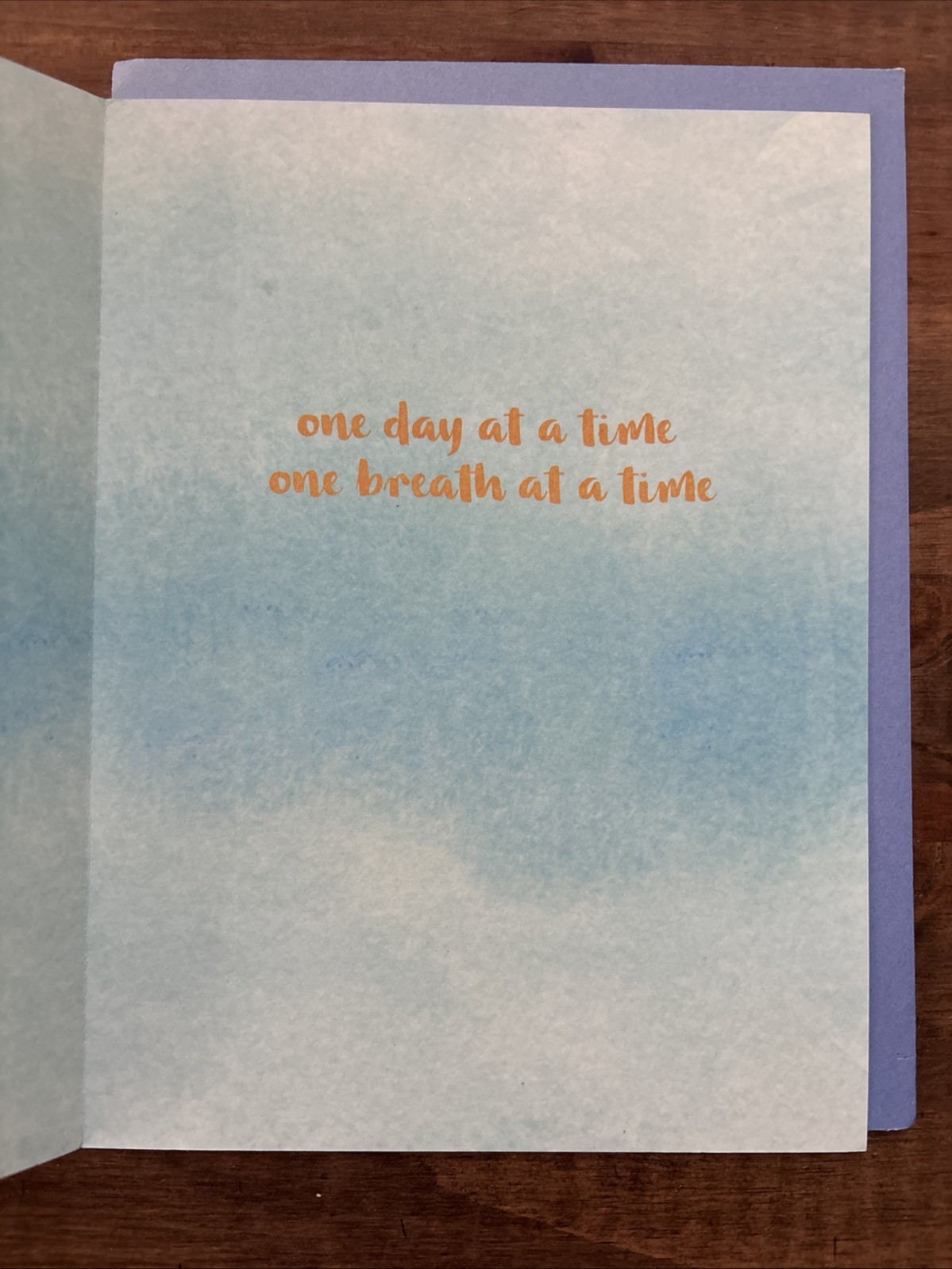 Leanin Tree Encouragement Greeting Card “Inhale Exhale...One Day At A Time" gallery