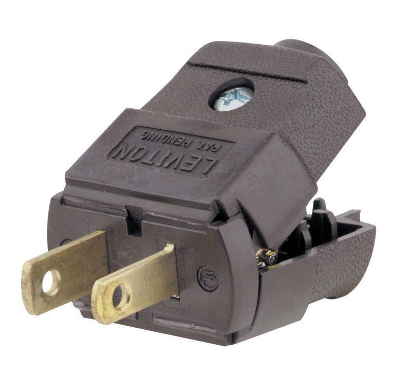 Leviton 035-00101-2BP 2-Pole 2-Wire Commercial/Residential Polarized Plug gallery
