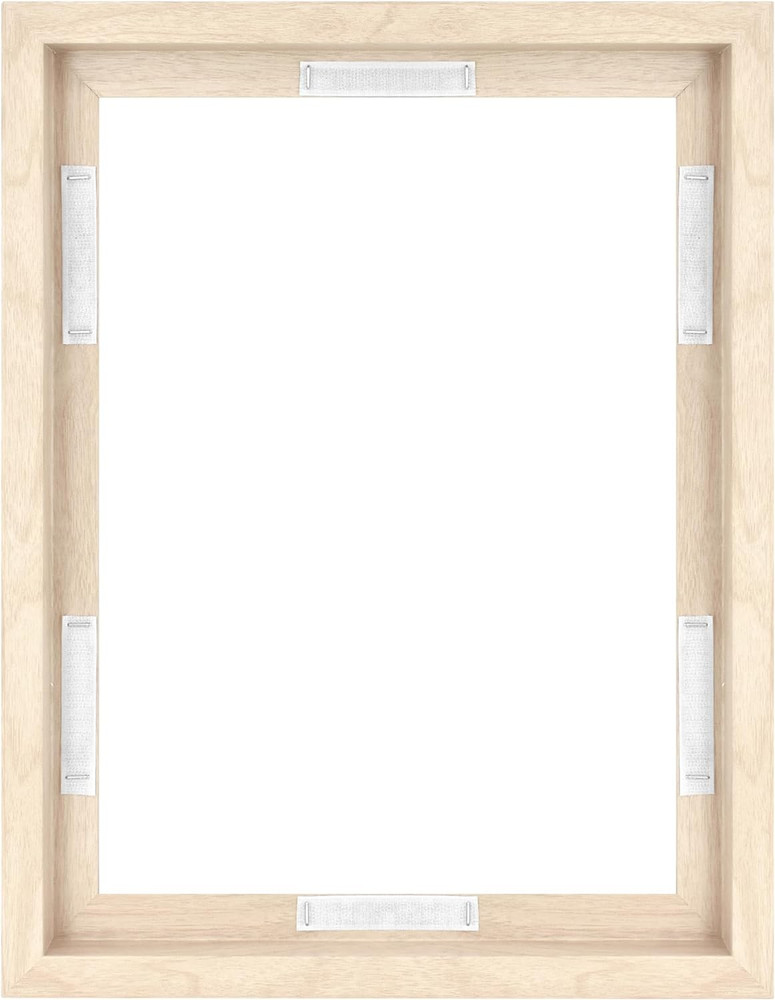 Canvas Float Frames 12X16 Frame, Natural Woodgrain for Finished Canvases, Vertic