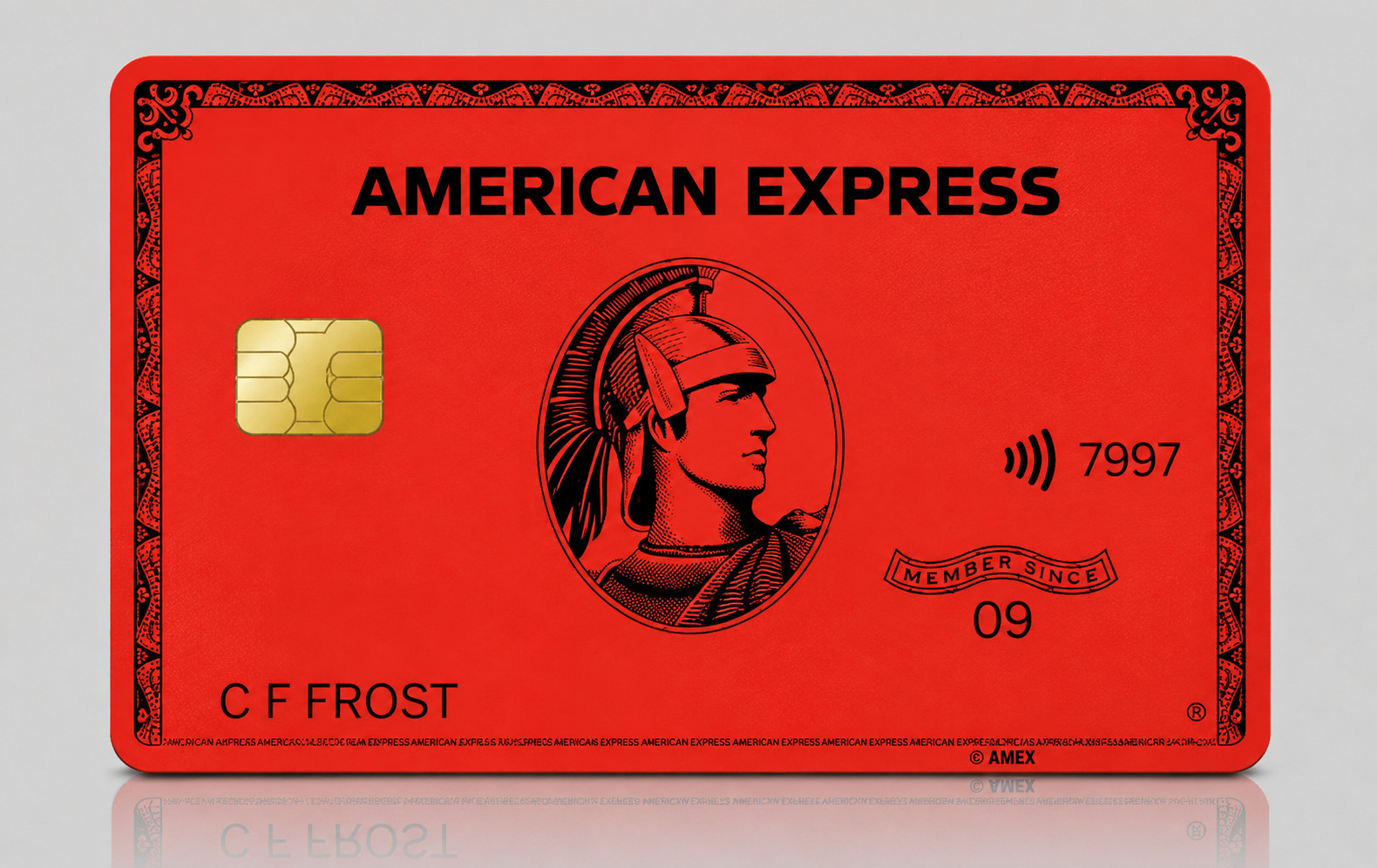 Luxury Red Black American Express Debit Card Credit Card Skin Vinyl Sticker gallery