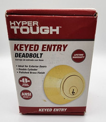 Hyper Tough* Keyed Entry DeadBolt*Double Cylinder*ANSI Grade 3*Brand New In Box