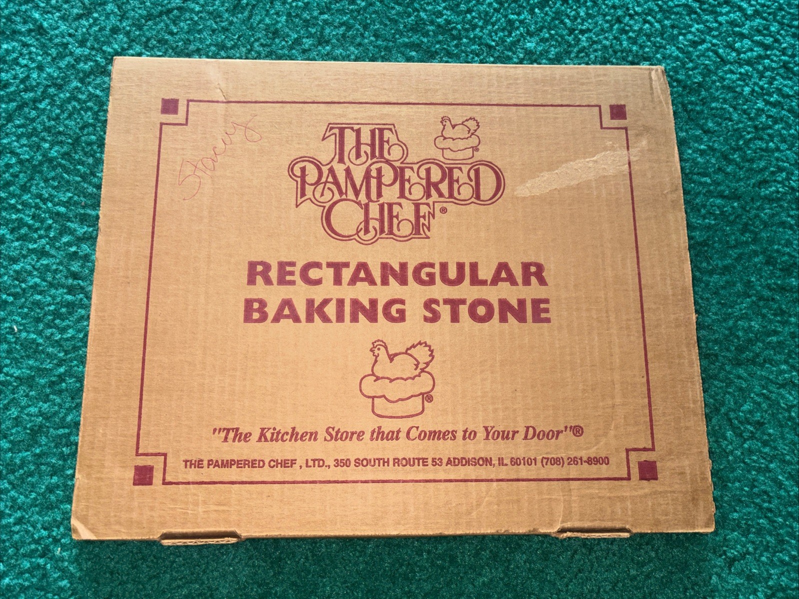 Pampered Chef 12" X 15" Rectangular Baking Stone Bread Pizza Cookie Sheet Tray gallery