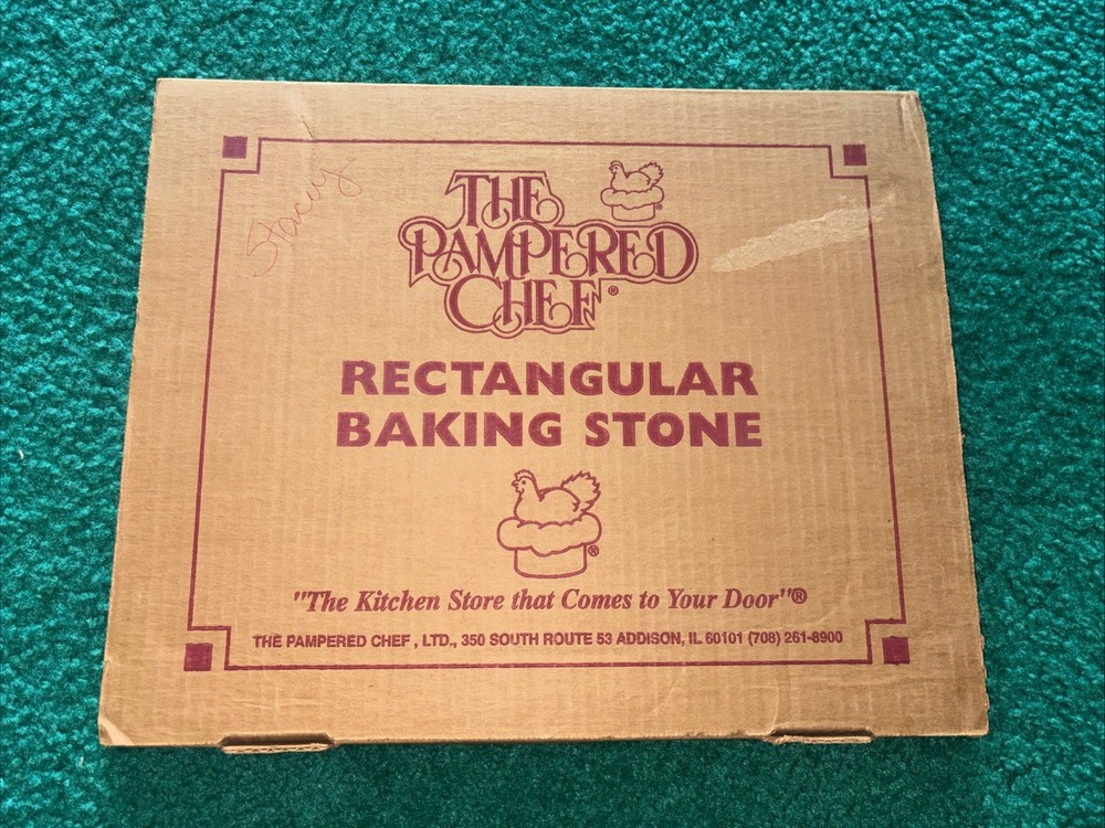 Pampered Chef 12" X 15" Rectangular Baking Stone Bread Pizza Cookie Sheet Tray