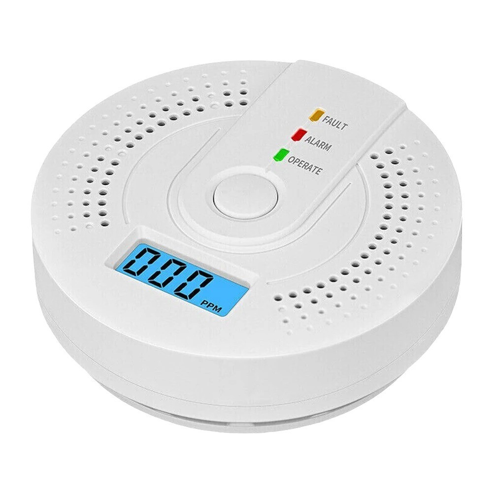 Carbon Monoxide Detector Warning Safety Alarm Sensor LED Digital Battery Powered gallery