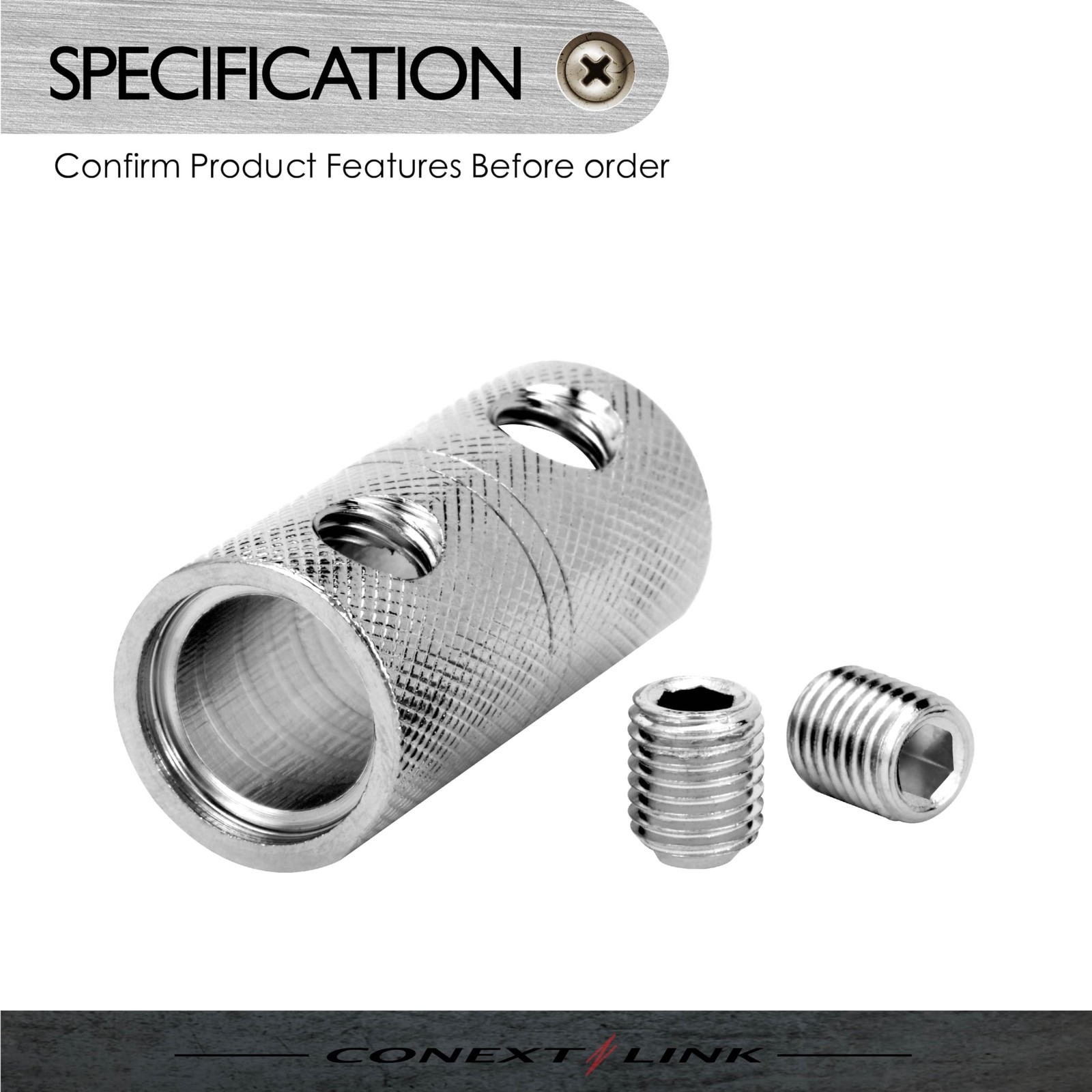 WCT0N-2 Wire Coupler Terminal Butt Connector With Set Screws 2 Pack (1/0 Gauge) gallery