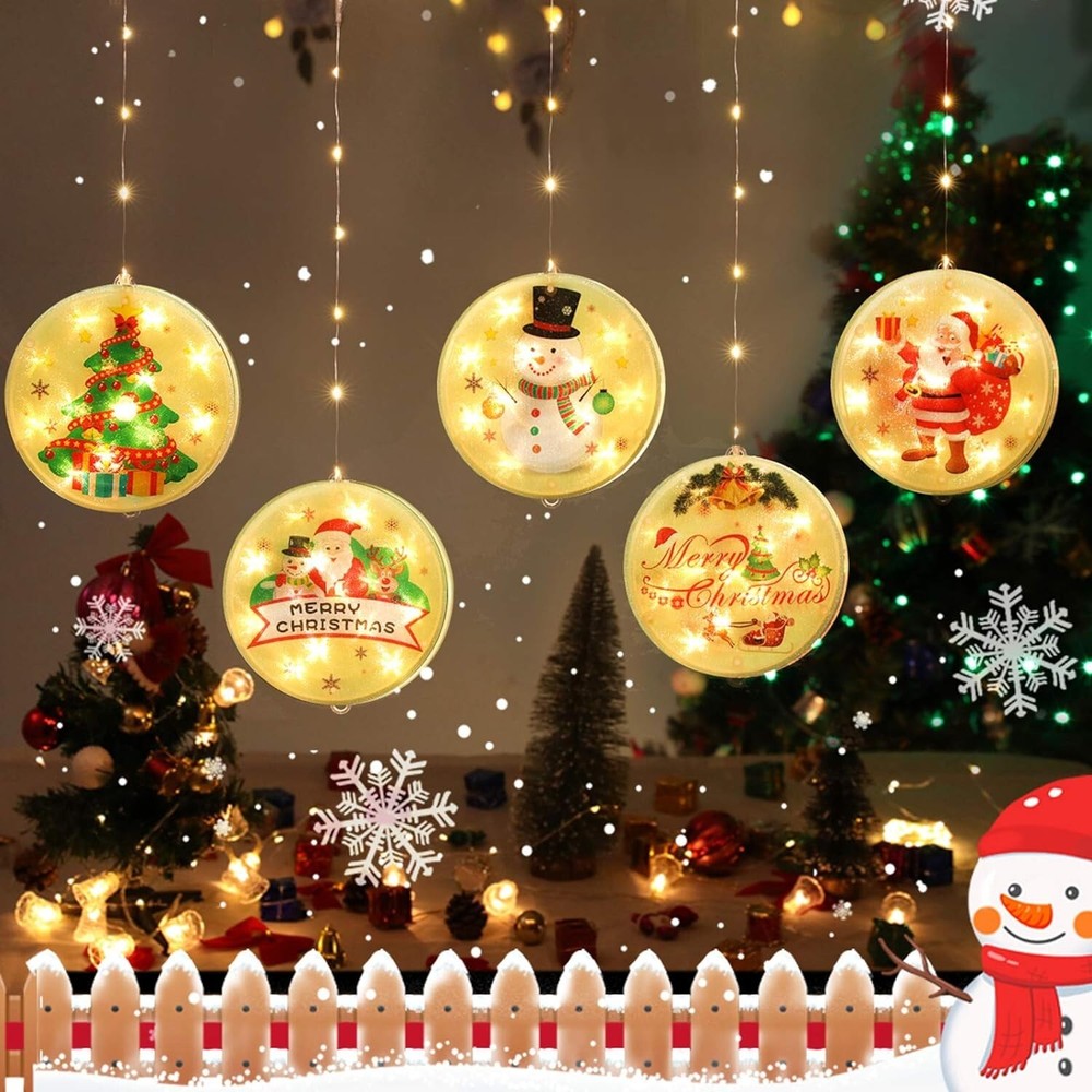 Christmas String Lights LED Decorative Novelty Hanging 3D Light Warm White 9.8FT