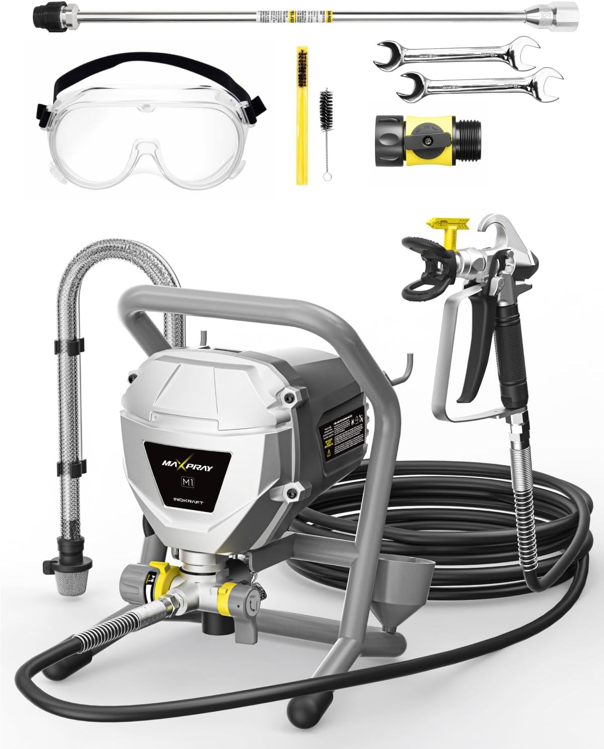 Maxpray M1 Airless Paint Sprayer, Highly Efficient Thinning-Free Minimal Overspr gallery