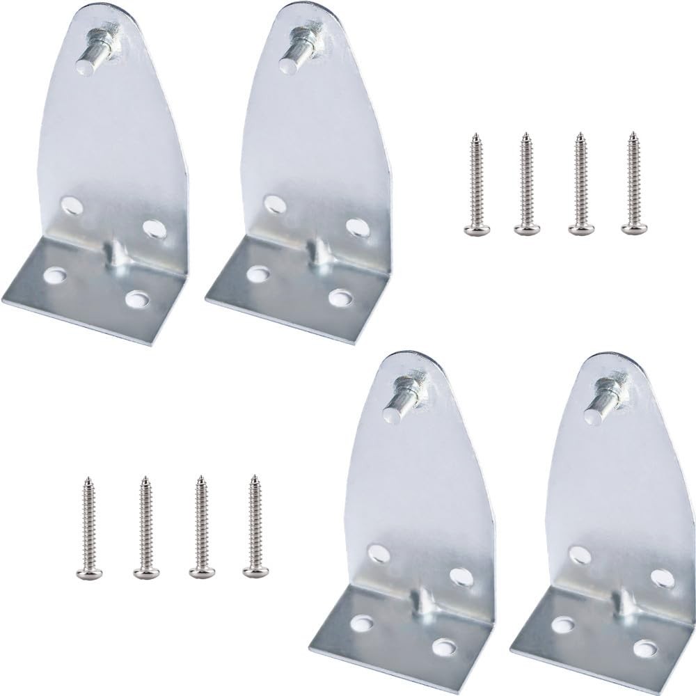 4 Pcs Metal Blind Hold Down Brackets Bottom Rail Holder Replacements gallery