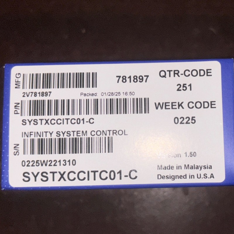 Carrier SYSTXCCITC01-C Programmable Thermostat Black Rectangular gallery