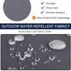 Patio Cushion Covers Replacement Set 4 Water Grey 24x22x4 inch (4 Pack) gallery