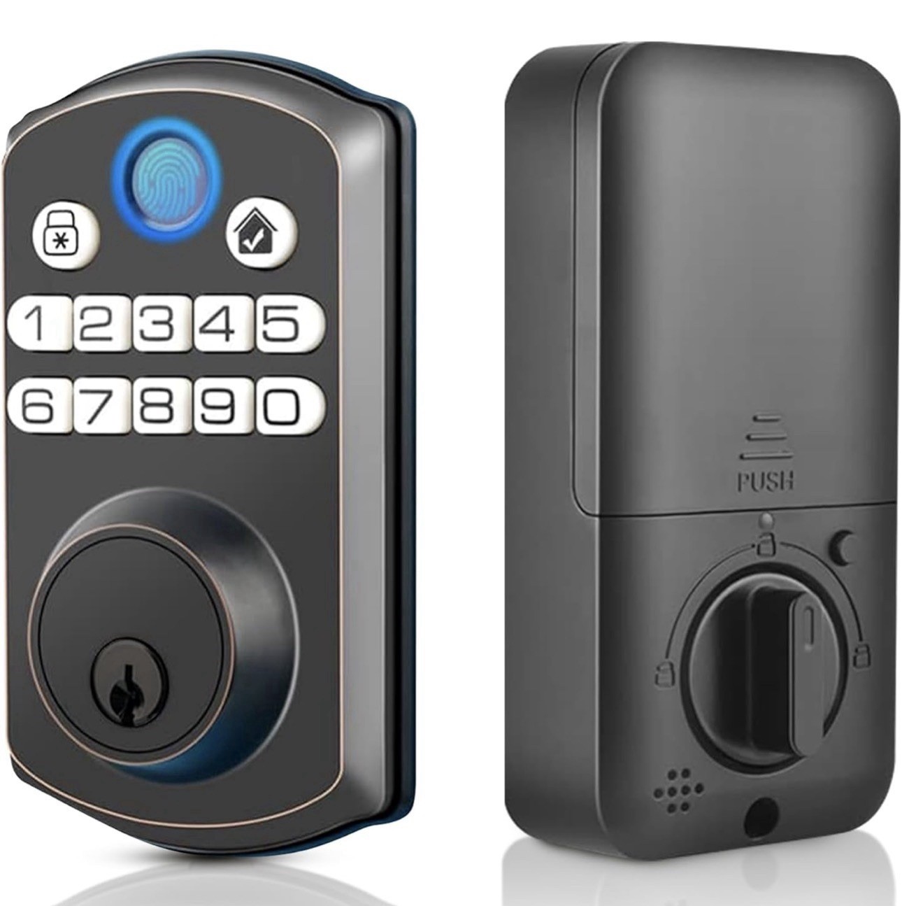 Locsmart fingerprint Door Lock Control Keyless Deadbolt AUTO LOCK gallery