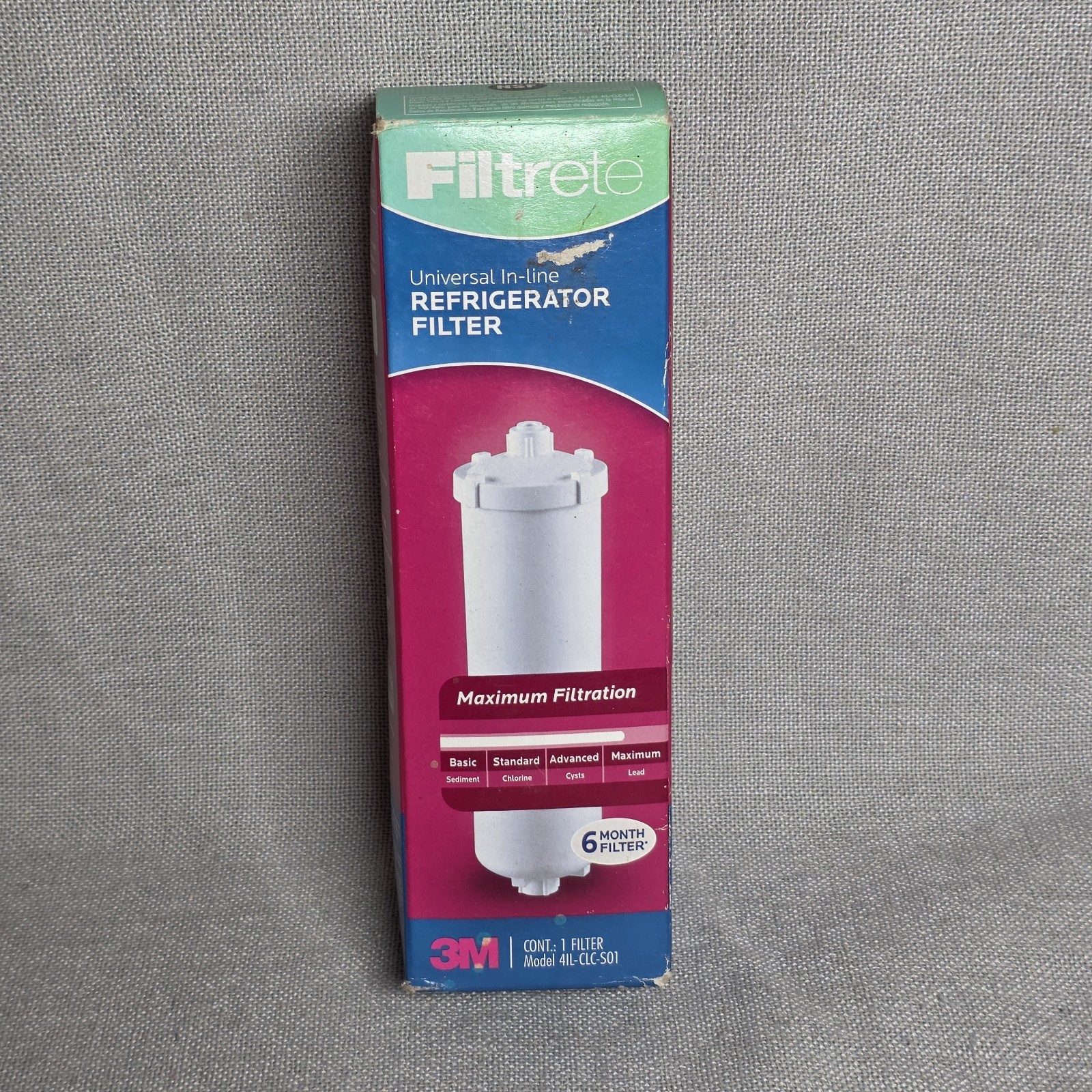 NEW 3M Filtrete Universal In Line Refrigerator Filter 6 Months 4IL-CLC-S01 2012 gallery