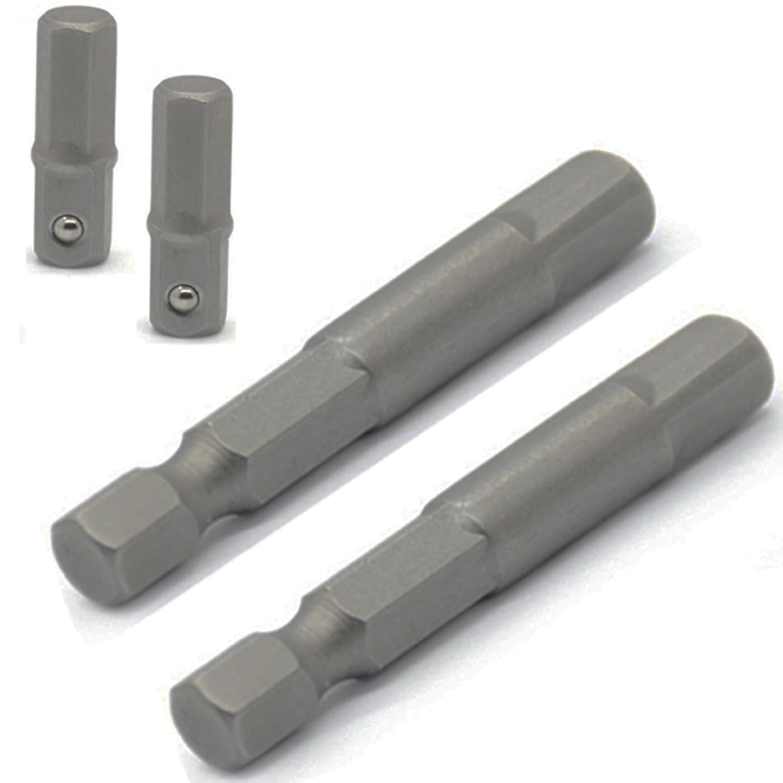 DOFEDOFO 1/4 Hex to 1/4 Socket Adapter, 4-Piece Set, Suitable for Drill Drive... gallery