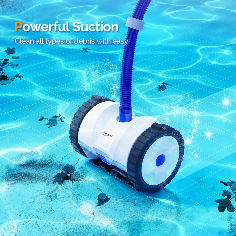 Automatic Suction-Side Pool Vacuum Cleaner, Wall-Climbing for Inground Pools gallery