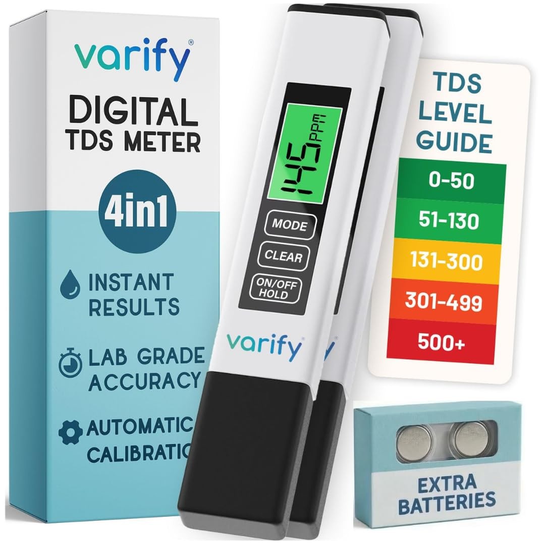4in1 TDS Meter Digital Water Tester for Drinking Water | Accurate 0–9990 PPM ... gallery