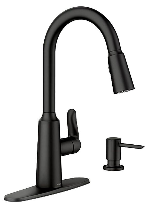 NEW Moen Edwyn 87028BL Pulldown Kitchen Faucet Matte Black 4374963 gallery