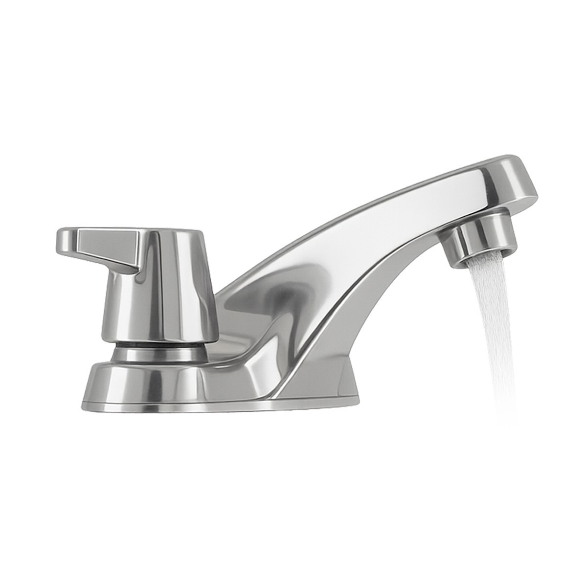 4-In 2-Handle Centerset Chrome Bathroom Faucet – Low Arc, WaterSense Certified gallery