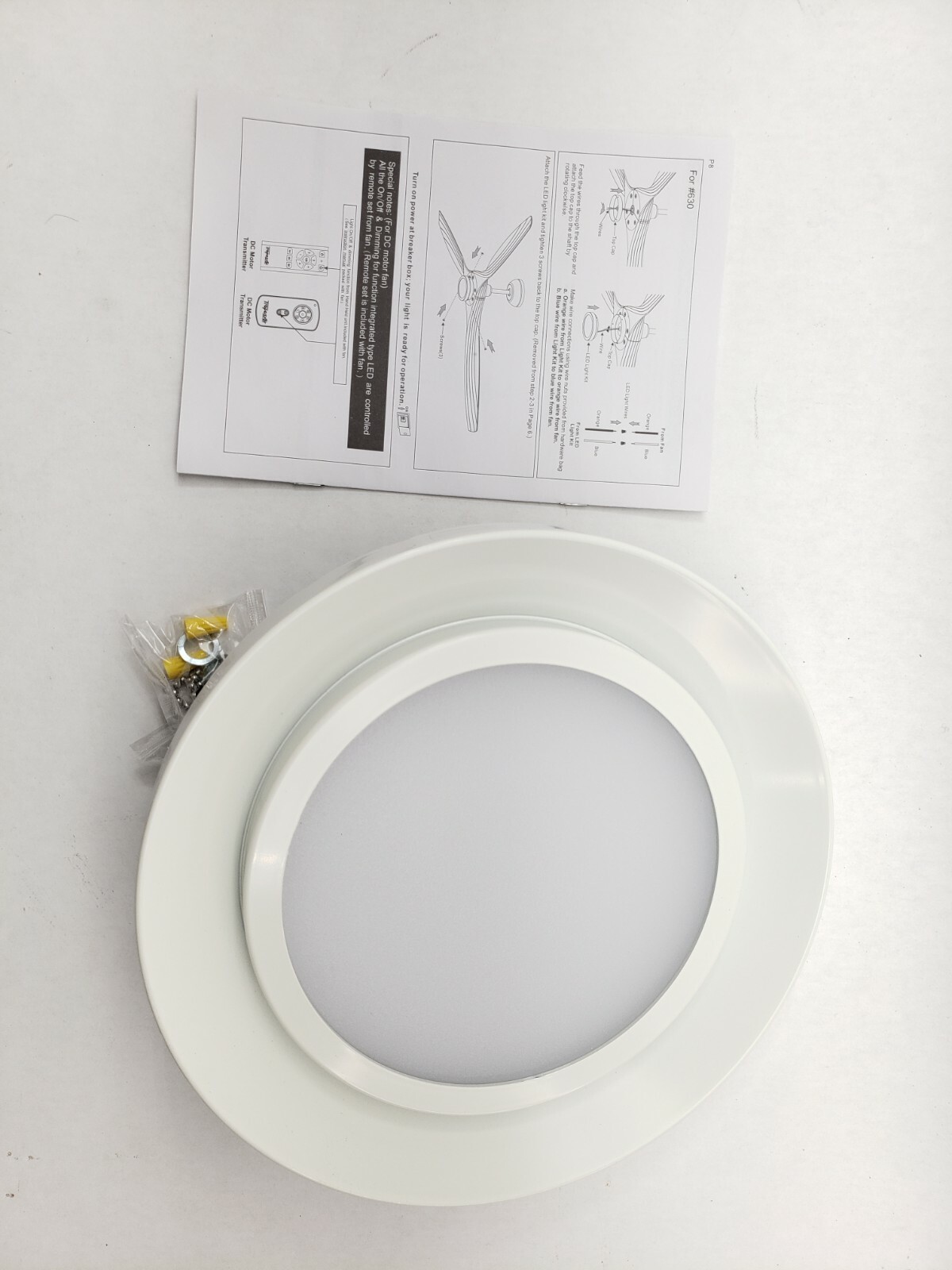 TROPOSAIR LIGHT KIT LED 18 WATT LOW PROFILE CEILING FAN LIGHT KIT 620 gallery