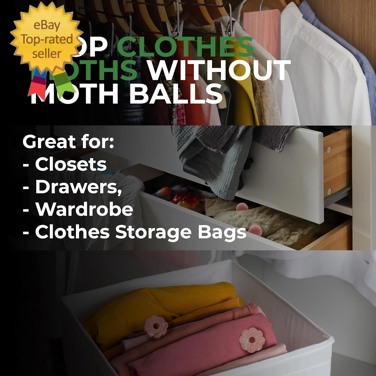 61 Pack Cedar Blocks, Sachets, Rings, Balls - Stop Clothes Damage - the Ultimate gallery