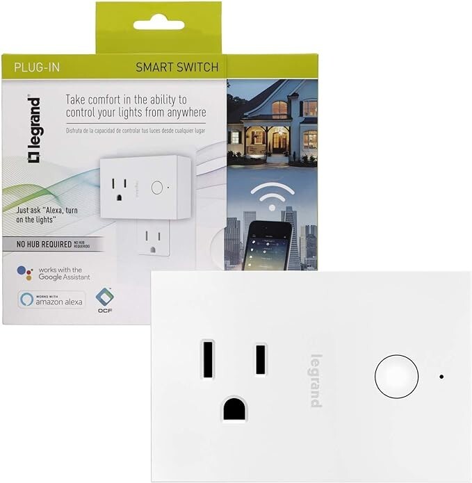 Legrand Smart Plug-In Switch White- No Hub Required! 2 Pack gallery