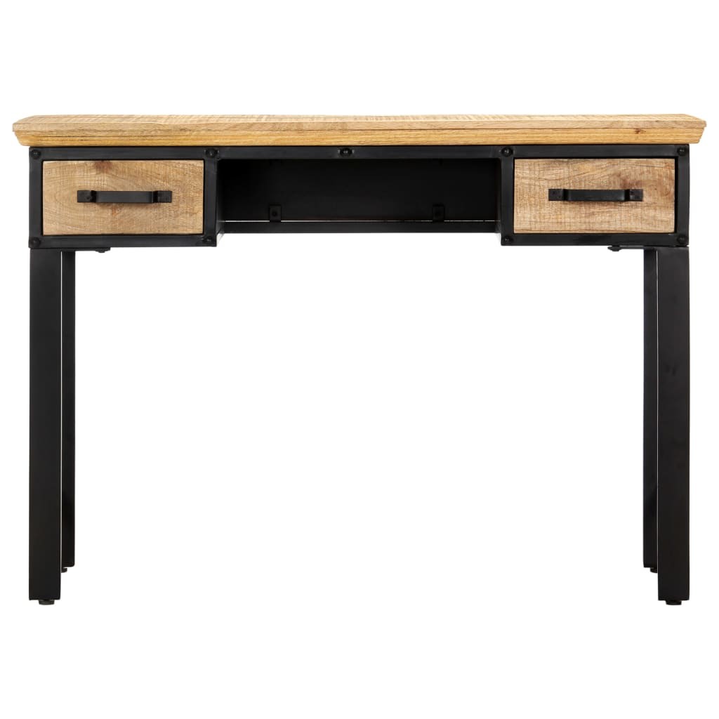 Writing Table Computer Desk Home Office Study Table Solid Mango Wood vidaXL gallery
