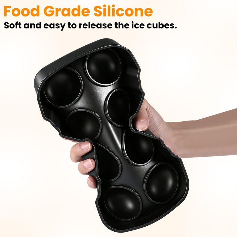 Sphere Silicone Ice Cube Ball Maker Tray 8 grid Large Round Molds Bar Cocktails gallery