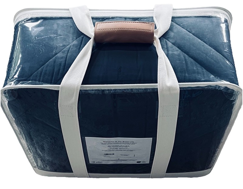 NWT UGG ®Full/Queen "Haven" Comforter Set &Two Shams-Color "Imperial Blue" Navy. gallery