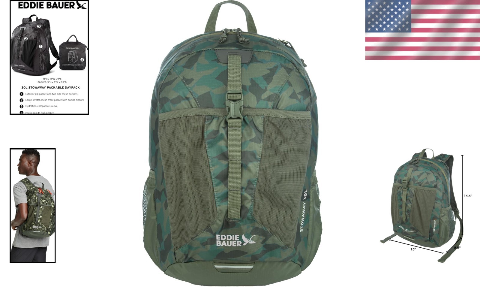 Sprig Ripstop Polyester 30L Backpack - Comfort & Organization for Your Adventure 2