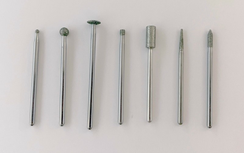 7 PC SET DREMEL DIAMOND WHEEL POINTS (3/32") 7103 7105 7120 7122 7123 7134 7144 gallery