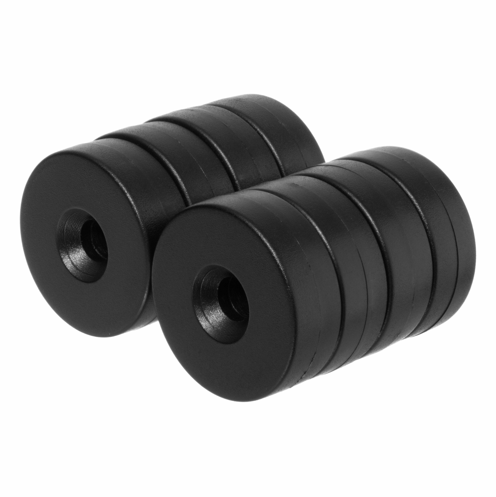 3/4 x 1/4 Inch Neodymium Countersunk Magnets N52 with Black Plastic (8 Pack) gallery