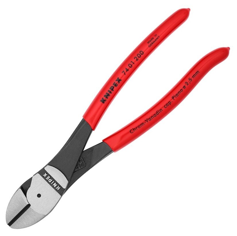 Knipex 8" Diagonal Cutters High Leverage Cutting Pliers 7401200 gallery