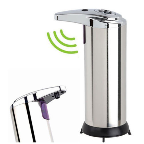 Stainless Steel Touchless Handsfree Automatic IR Sensor Soap Liquid Dispenser X gallery