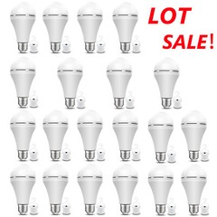 8-20Pack Rechargeable Emergency Light Bulb 60W Equivalent 1200mAh Battery Backup
