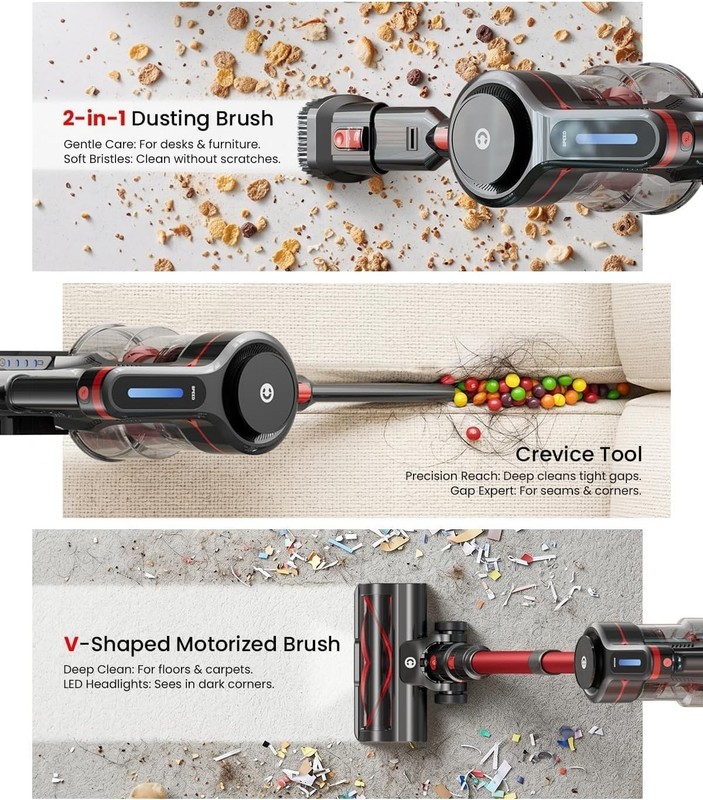 Lightweight Cordless Vacuum Cleaner with Strong Suction 45kPa Bagless Stick Vac gallery
