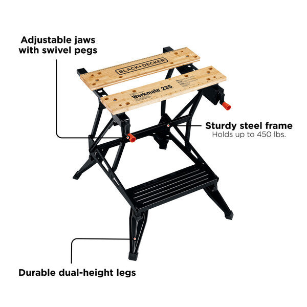 BLACK+DECKER Portable Work Bench And Vise -WM225-A gallery