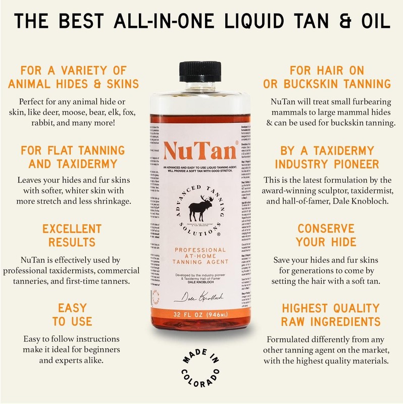 Advanced Tanning Solutions - NuTan 32oz DIY Hide and Fur 32 Fl Oz (Pack of 1) gallery