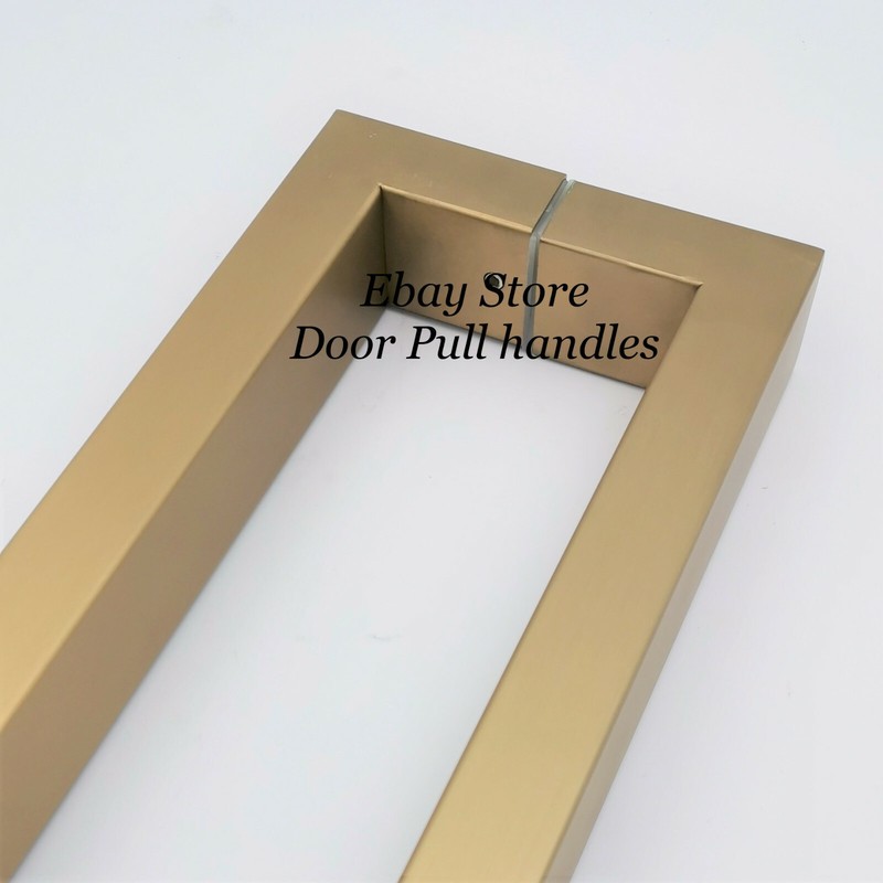 Pull Square Handle Entry Door Stainless Steel Satin / Black / Polished Brass gallery