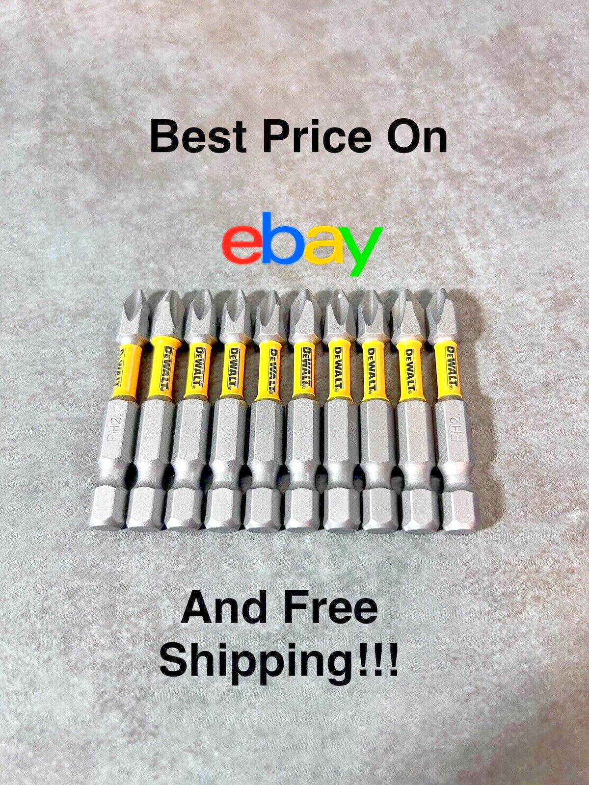 10 Pc DEWALT MAXFIT Drill Bit Set PH2 2in. IMPACT READY NEW gallery