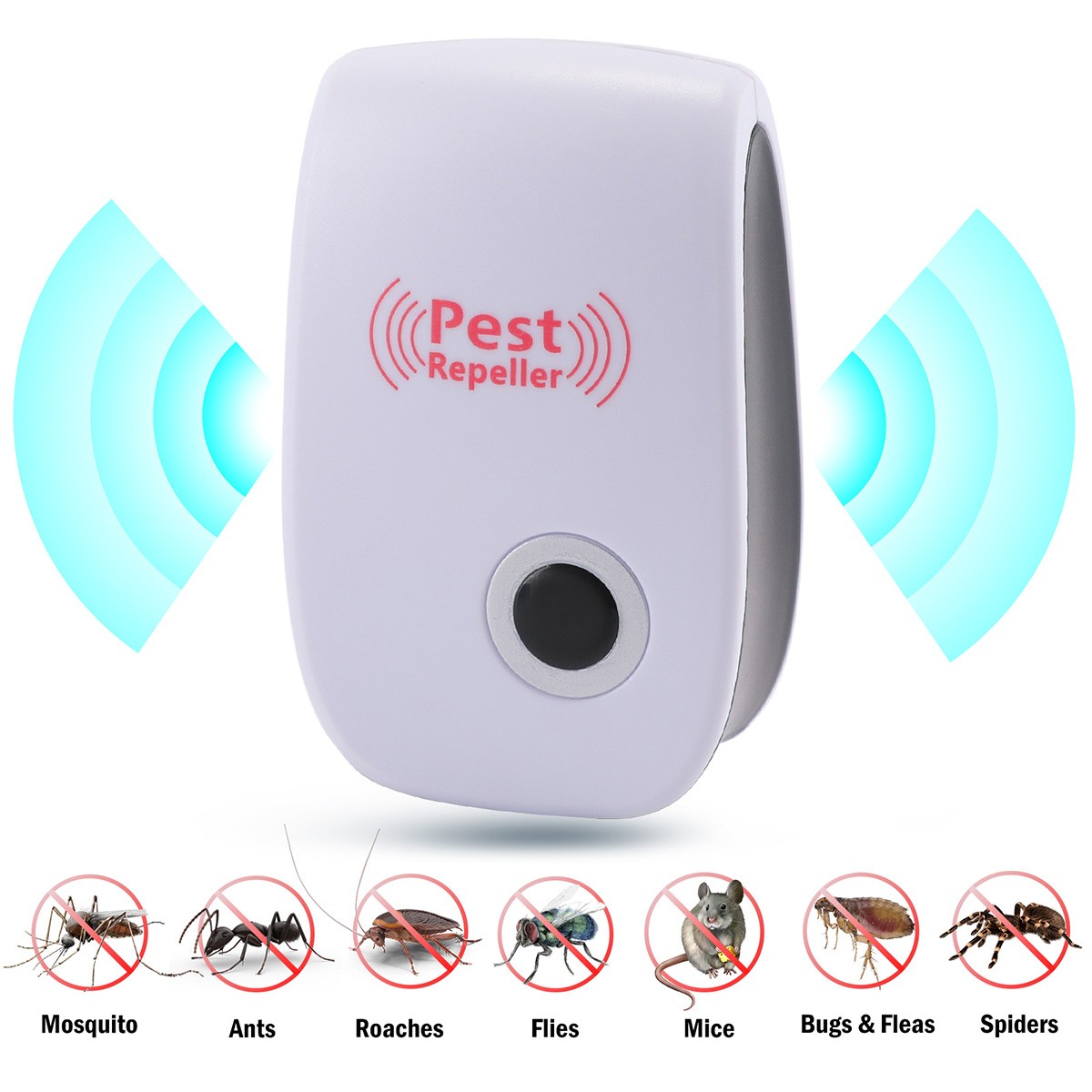 Ultrasonic Pest Repeller 1~8Pack Electronic Indoor Plug in for Insects, Pest Con gallery