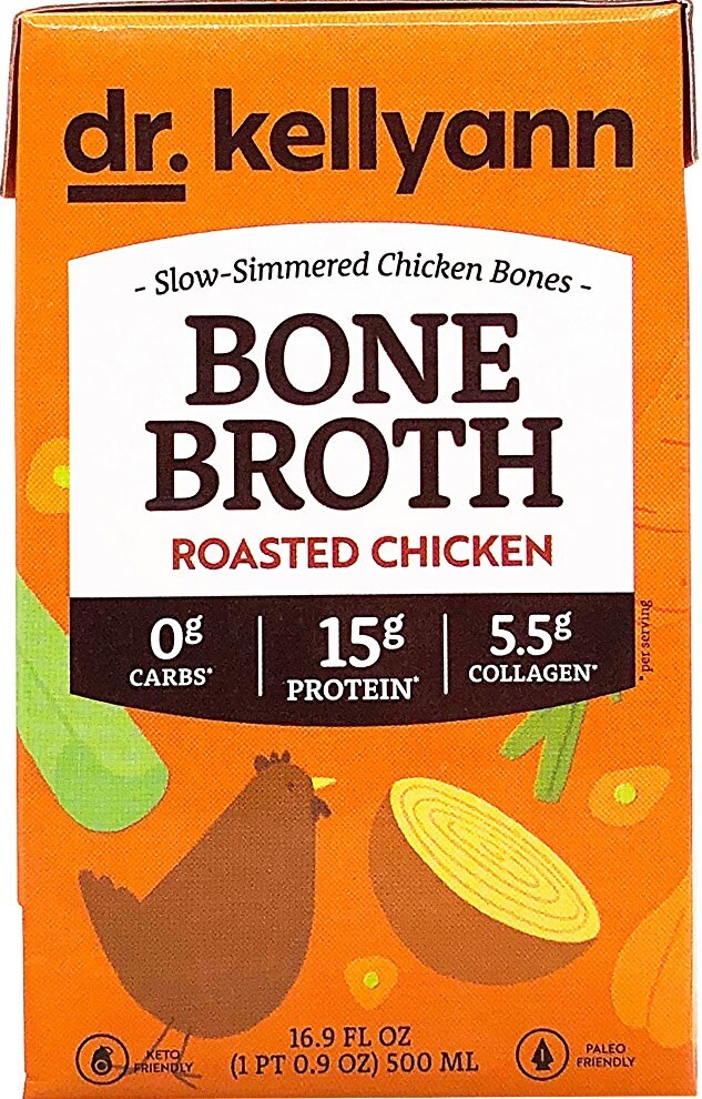 Dr. Kellyann Roasted Chicken Bone Broth - 15g protein - 16.9 oz gallery