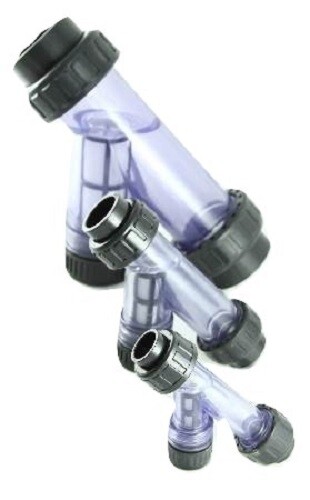 Clear PVC Y-Strainers / Y-Filters (1/2 inch to 4 inch diameter) gallery