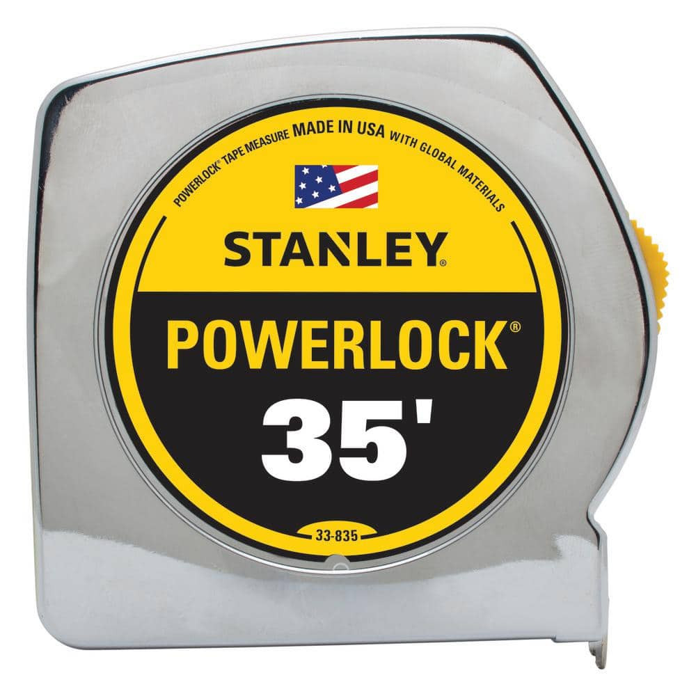 Stanley PowerLock Tape Measure 35 ft. Secure Blade Lock Metal Measuring Tools gallery