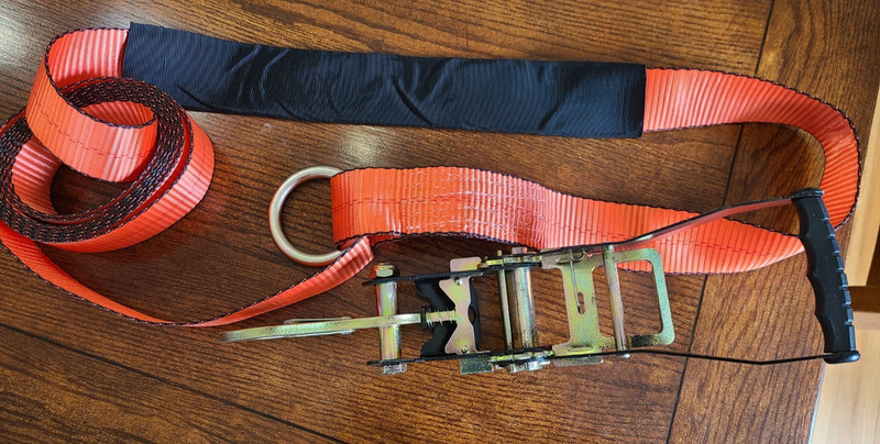Car Tie down Straps for Trailers- 4 Pack 2"X16' with Tire Strap 3,300Lb gallery