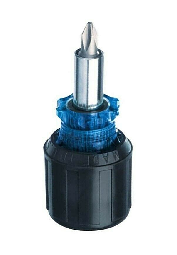 IDEAL Stubby 6 in 1 Screwdriver Driver Cushion Grip USA 35-945 gallery